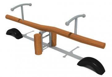  leyu乐鱼游乐木质双人儿童跷