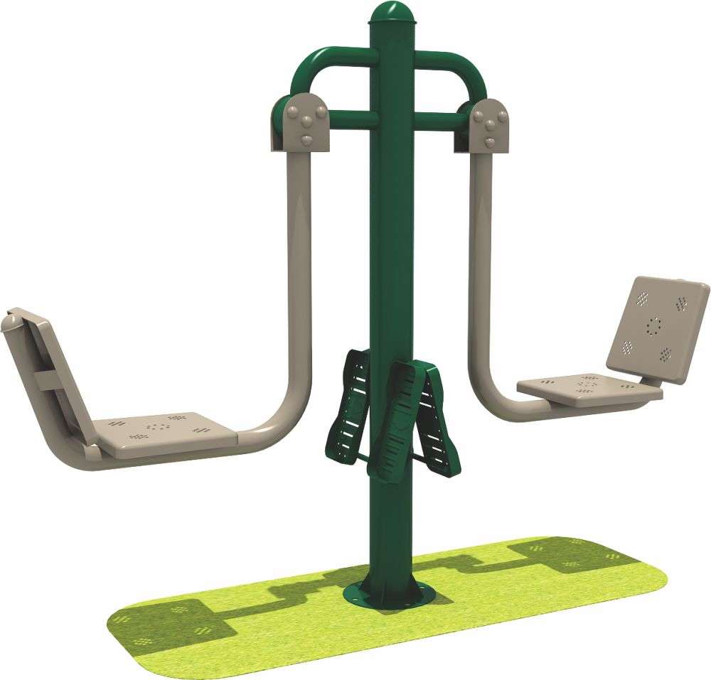 乐鱼健身器材 限位双人坐