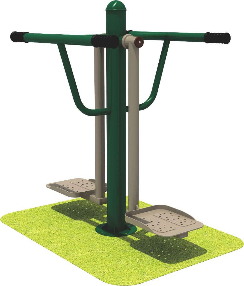 乐鱼健身器材 限位双人浪