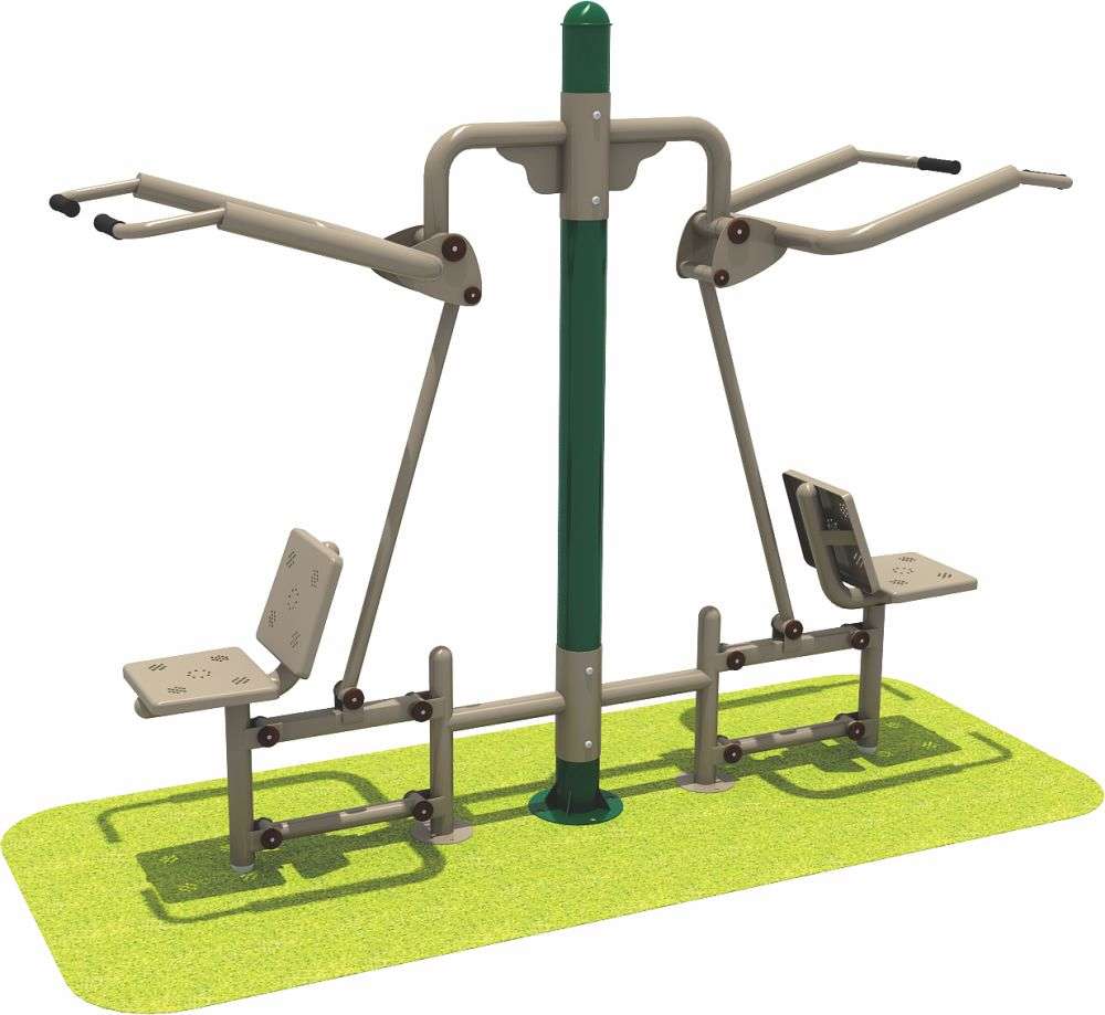 乐鱼健身器材 双人坐拉器