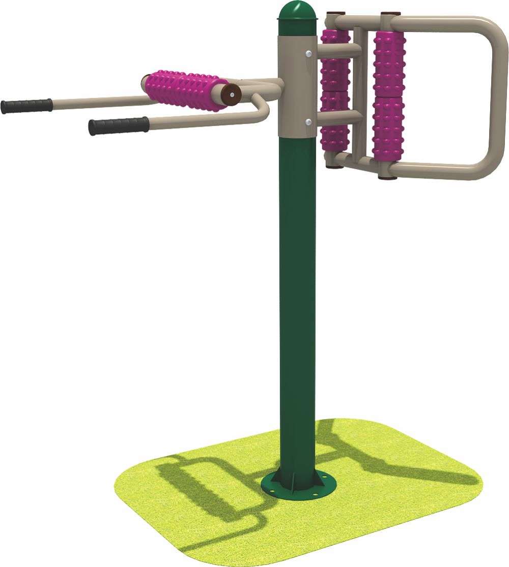 乐鱼健身器材 双人腰背按